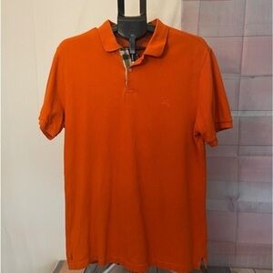 Burberry Orange Polo Shirt